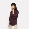 Roseanna Ally Venise Shirt - Bordeaux Stripe - Thumbnail 4