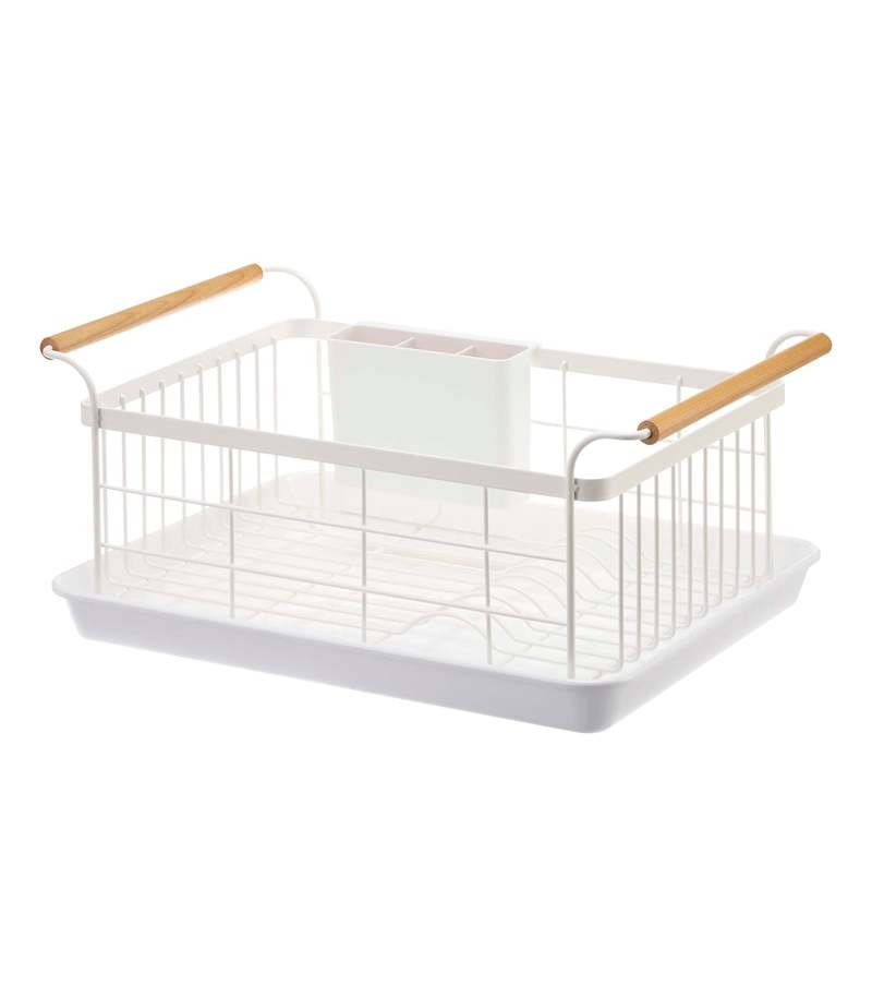 Yamazaki Home Replacement Drainer Tray for Dish Rack - White/Gray
