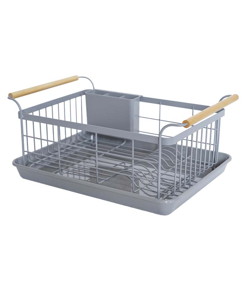 Yamazaki Home Replacement Drainer Tray for Dish Rack - White/Gray
