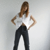 Roseanna Christie Denim Vest - White - Thumbnail 4
