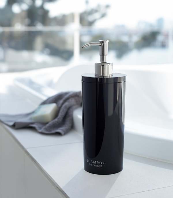 Yamazaki Home Round Shower Dispenser - Black