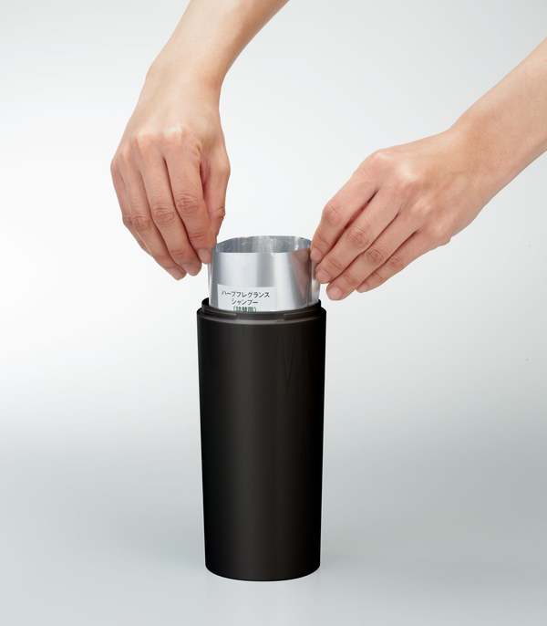 Yamazaki Home Round Shower Dispenser - Black