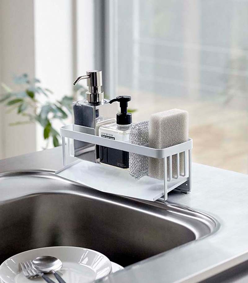 Yamazaki Home Sponge & Bottle Holder - Steel