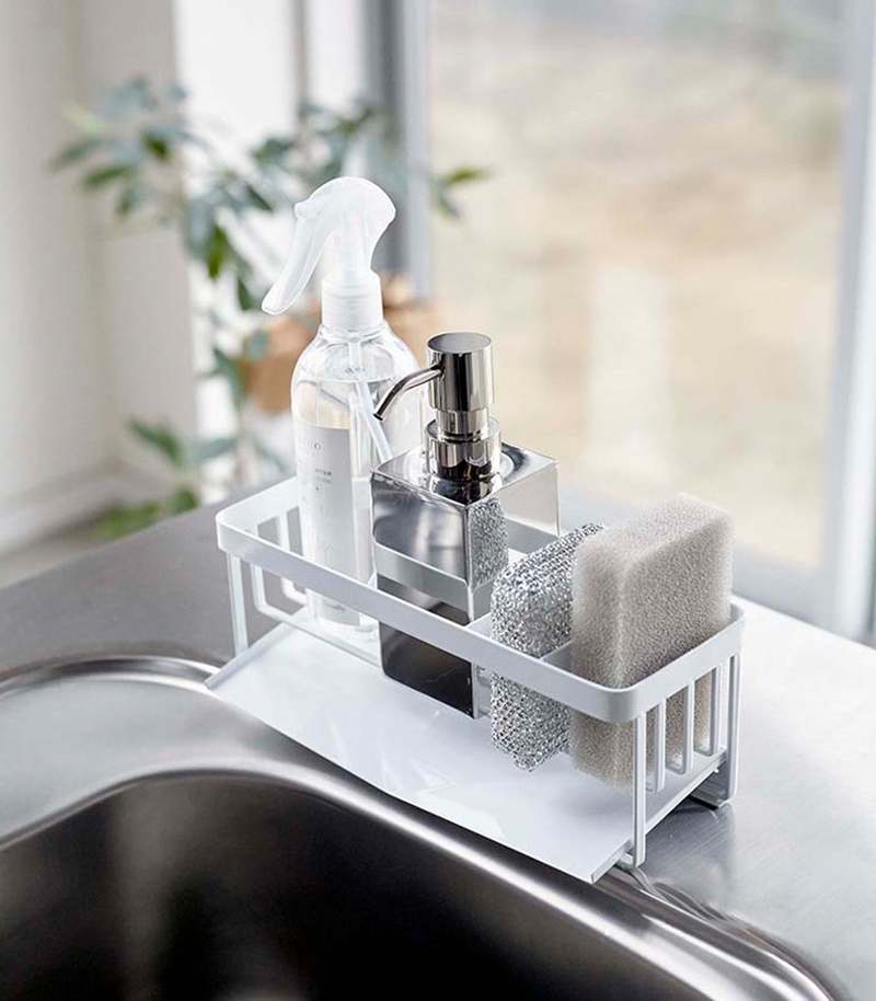 Yamazaki Home Sponge & Bottle Holder - Steel