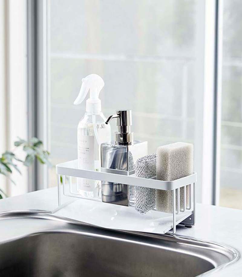 Yamazaki Home Sponge & Bottle Holder - Steel