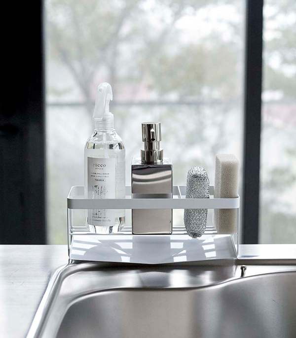 Yamazaki Home Sponge & Bottle Holder - Steel