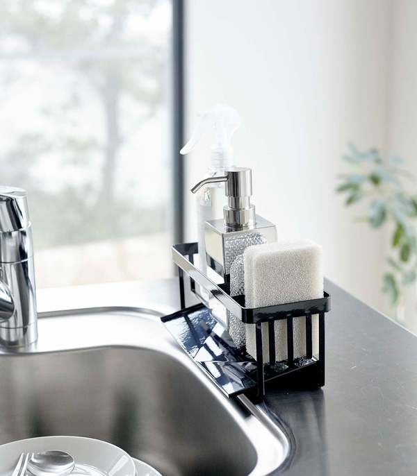 Yamazaki Home Sponge & Bottle Holder - Steel