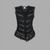 Loretta Caponi Dana Shirt - Black/White - Thumbnail 3