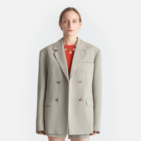 Nanushka Zeva Viscose Blend Blazer - Brown | Garmentory