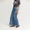 Rentrayage Elisa Denim Maxi Skirt - Blue - Thumbnail 9