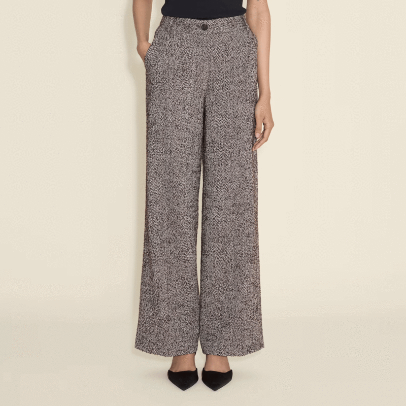 Holzweiler Emi Herringbone Trouser - Brown Mix