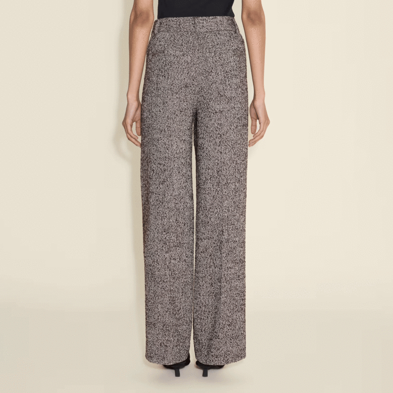 Holzweiler Emi Herringbone Trouser - Brown Mix
