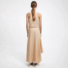ÁERON Gale Scooped Neck Gathered Dress - Parchment - Thumbnail 3