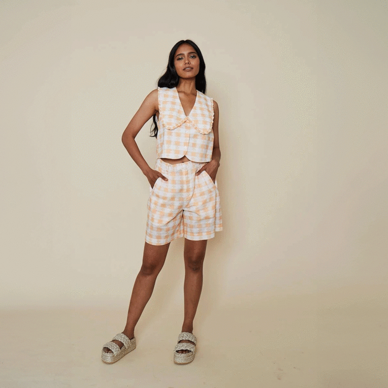 Rachel Antonoff Georgia Top - Apricot
