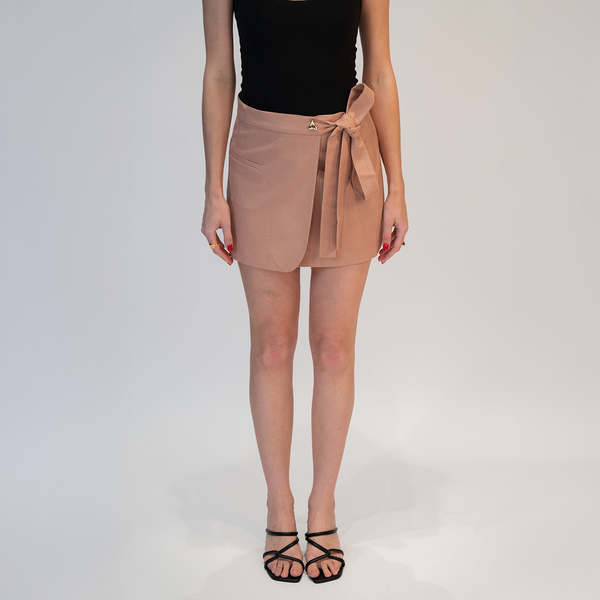 ERON Huraa Wide Leg Suiting Pants - Pale Rose