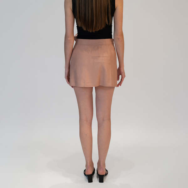 ERON Huraa Wide Leg Suiting Pants - Pale Rose