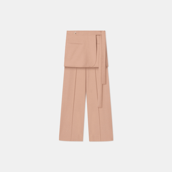 ERON Huraa Wide Leg Suiting Pants - Pale Rose