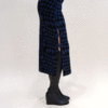 Hayley Menzies Jacquard Split Skirt - Navy - Thumbnail 3