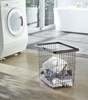 Yamazaki Home Wire Basket (15" H) Laundry Basket - White - Thumbnail 4