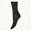 Wolford Luxury Cotton Rib Socks - Thumbnail 2