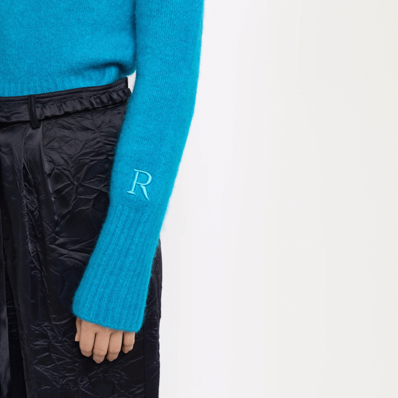 Roseanna Maille Crewneck Sweater - Turquoise