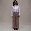 Diega Patzo Pants - Blue Brown Plaid - Thumbnail 1