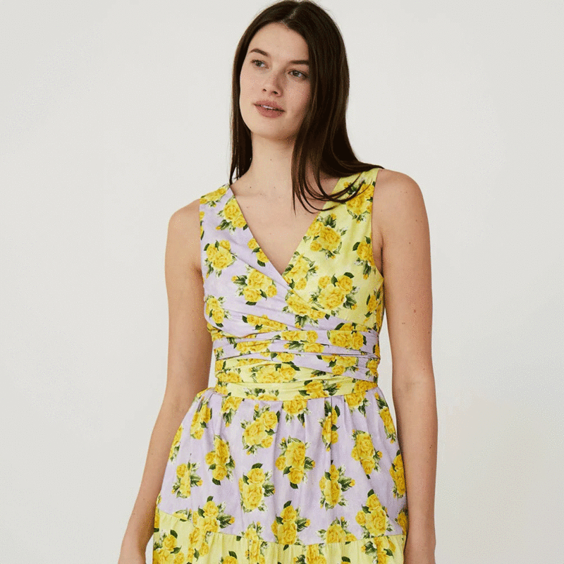 Rachel Antonoff Sandy Dress - Yellow Blooms Rachel Antonoff Sandy Dress - Yellow Blooms