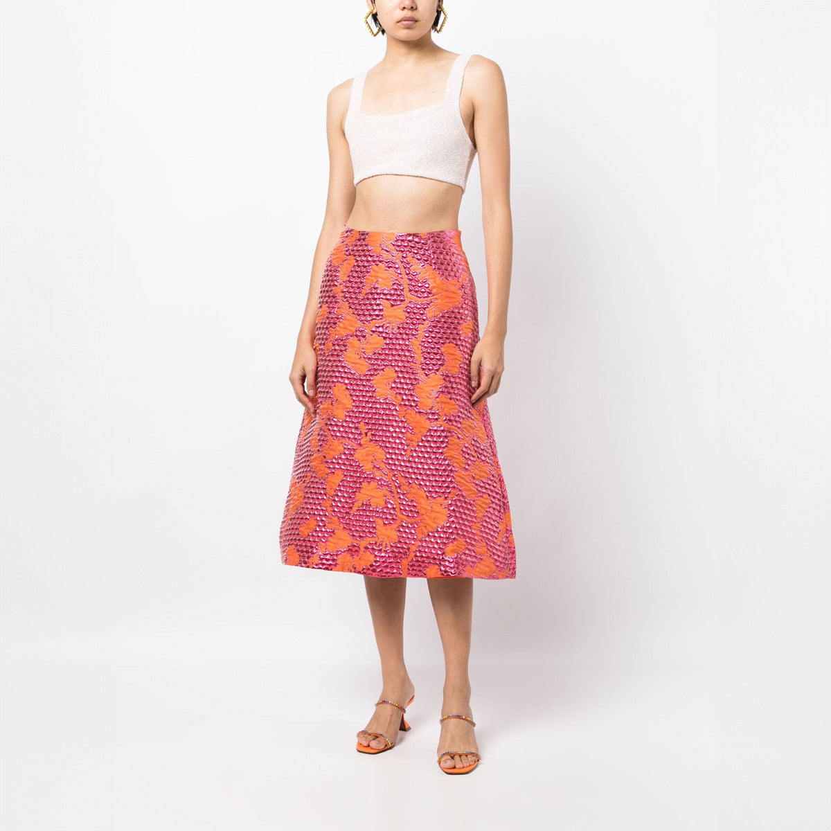スカート BAUM UND PFERDGARTEN SARA SKIRT Shop Saar skirt in Leopard Vintage Blue | Worldwide Shipping