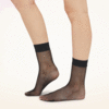 Wolford Twenties Econyl Socks - Black - Thumbnail 1