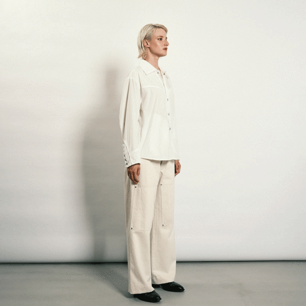 Tanaka Work Jean Trousers - White | Garmentory