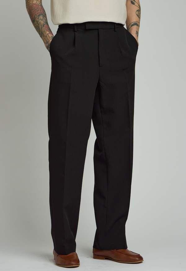 NKC Cole Wrinkle Free Trouser - Black