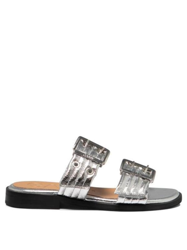 Ganni Silver Sandals Ganni Silver Sandals