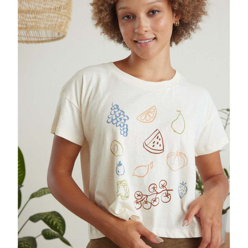 Known Supply Fruits & Veggies Crop Tee Known Supply Fruits & Veggies Crop Tee