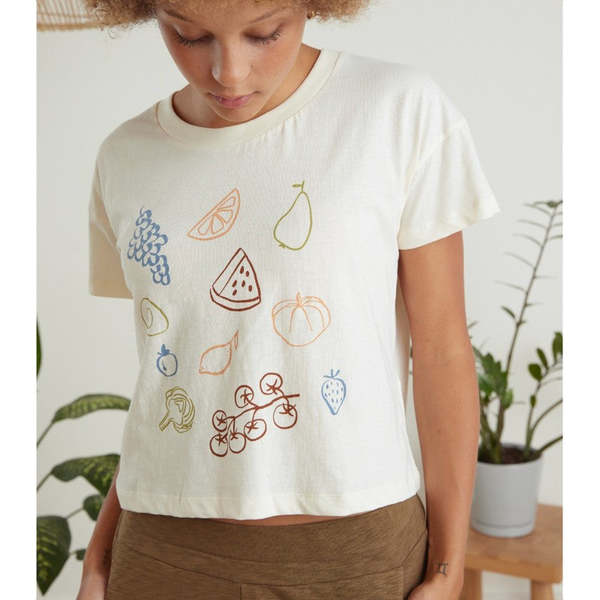 Known Supply Fruits & Veggies Crop Tee Known Supply Fruits & Veggies Crop Tee