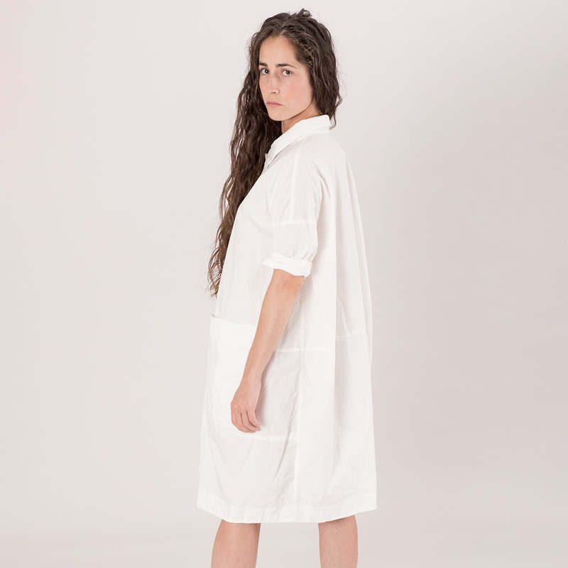 Album di Famiglia Collar Dress Tasche TS Dress - Milk White Album di Famiglia Collar Dress Tasche TS Dress - Milk White