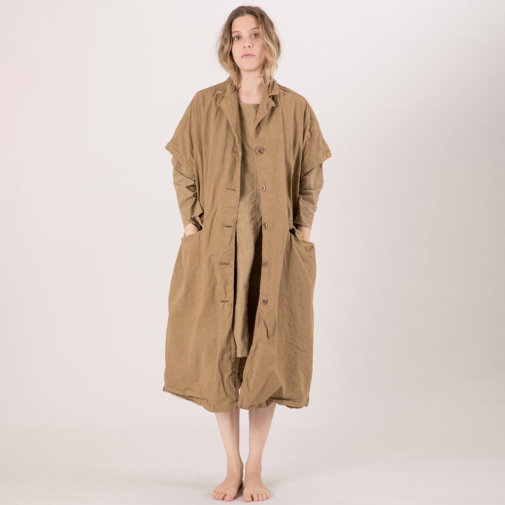 Album di Famiglia Sleeveless Coat CC Gold - Gold | Garmentory