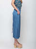 Hazel Brown Pleated Wrap Skirt - Blue - Thumbnail 3