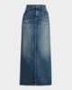 Nili Lotan Ozzy Denim Skirt - Simon Wash - Thumbnail 5