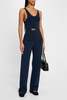 Brandon Maxwell Julia Scoop Neck Knit Tank With Turnlock Belt - Thumbnail 3
