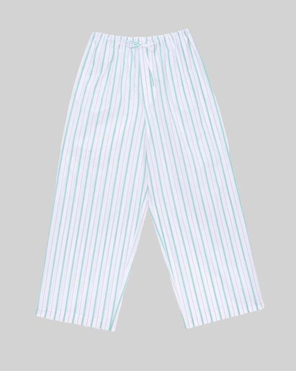 パンツ Baserange kolla pants Baserange - Turquoise Stripe Kolla Pant – BONA DRAG