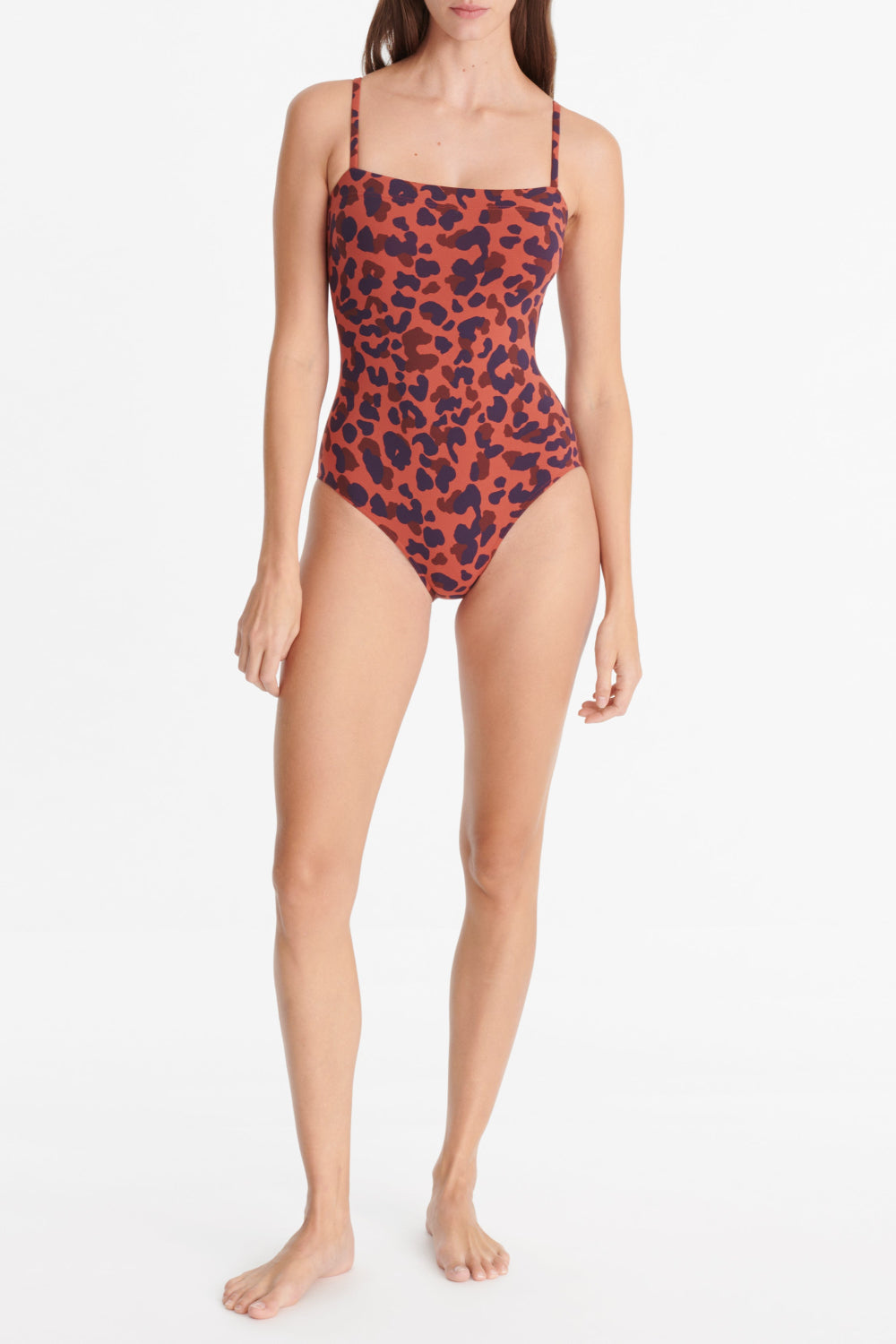 ワンピース水着 ERES Woman Swimsuit Navy 012514 NAUTIQUE une-piece-classic-square-neck-