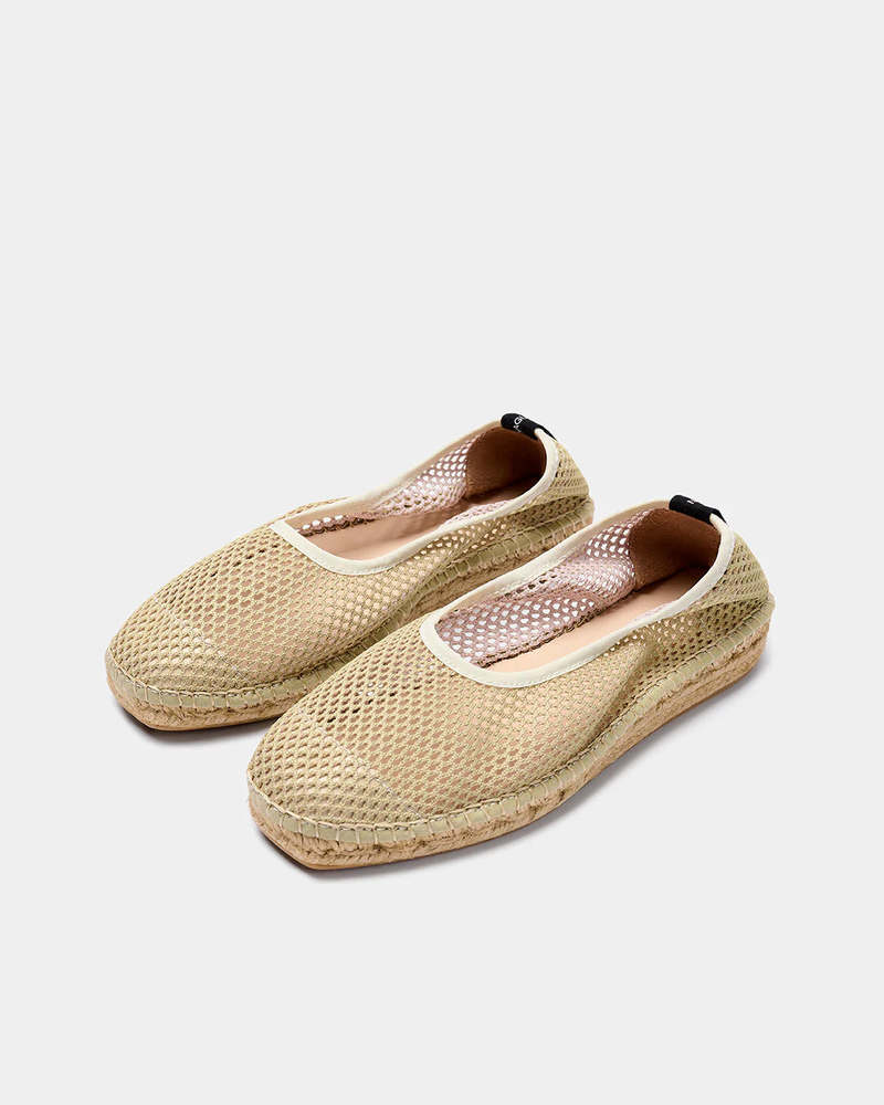 Naguisa Allium Woven Espadrilles - Olive