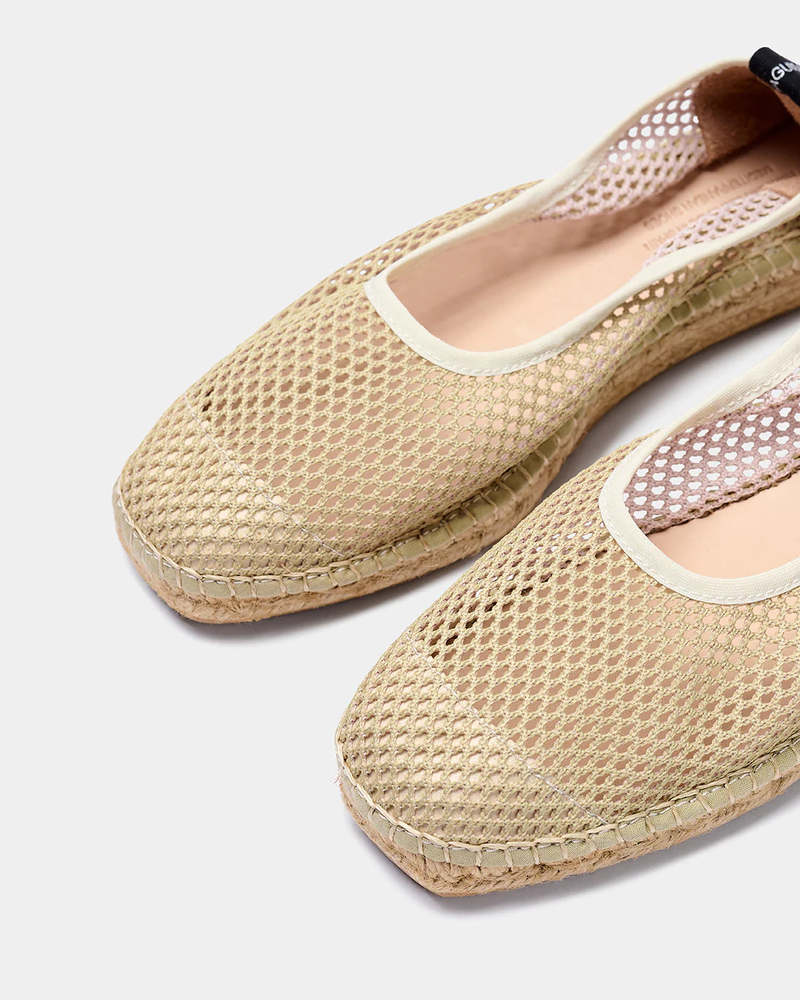 Naguisa Allium Woven Espadrilles - Olive
