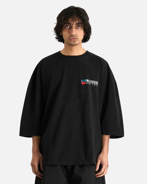 WILLY CHAVARRIA / MACHO BUFFALO TEE LS/長袖Tシャツ/L/コットン/GRY Willy Chavarria Willyvision Buffalo Tee - Black | Garmentory