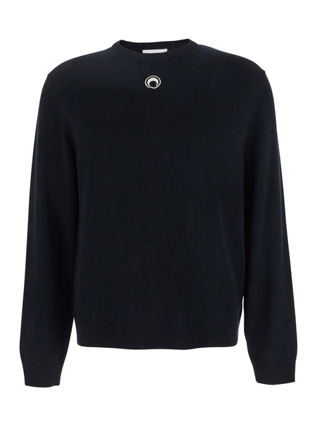 MARINE SERRE Wool and fluffy knit crewneck | Garmentory