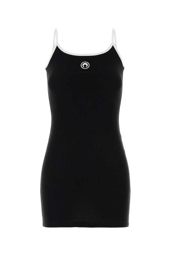 black marine serre dress Marine Serre 'Moon Logo' Dress