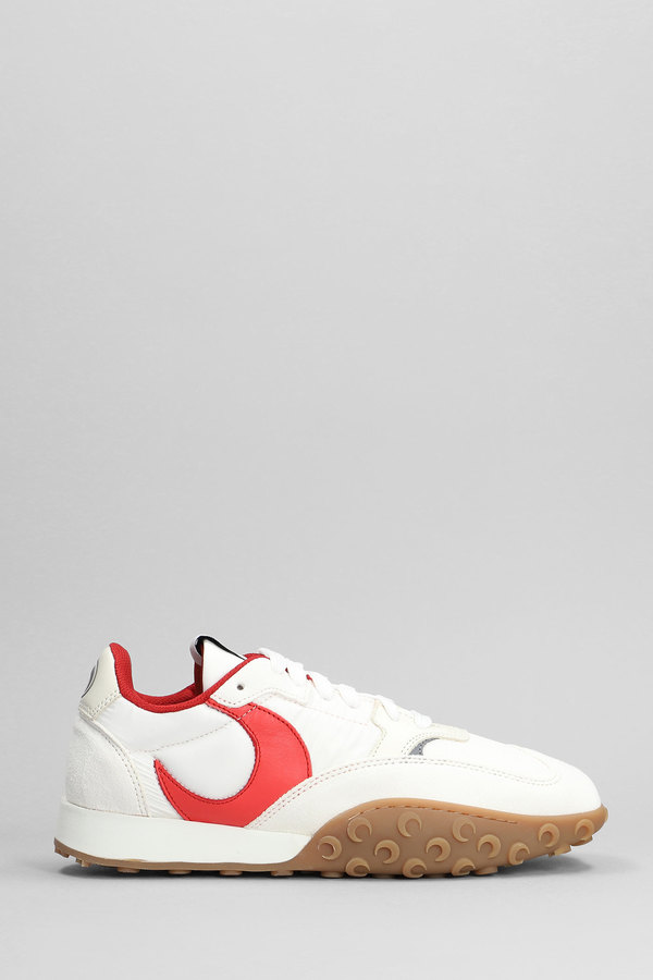 MARINE SERRE Ms Rise Sneakers - White | Garmentory