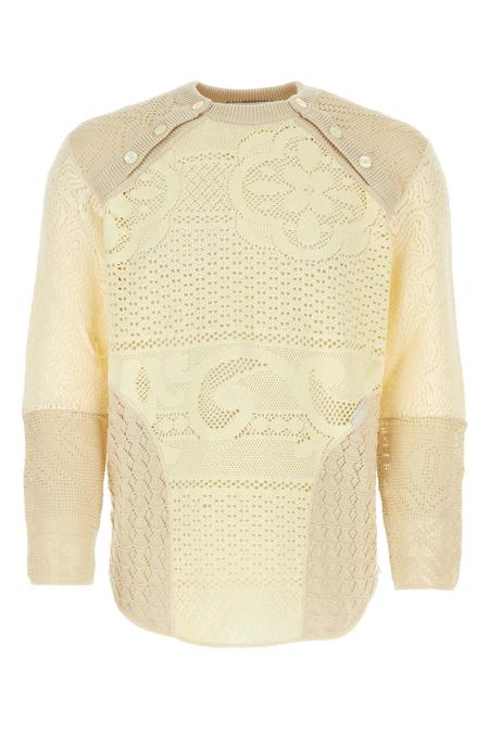 MARINE SERRE Wool and fluffy knit crewneck | Garmentory