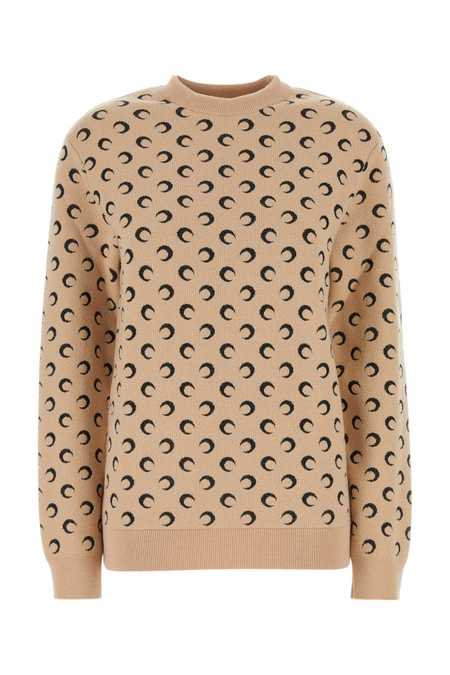 トップス MARINE SERRE Wool & Fluffy Knit Crewneck MARINE SERRE Wool & Fluffy Knit Crewneck