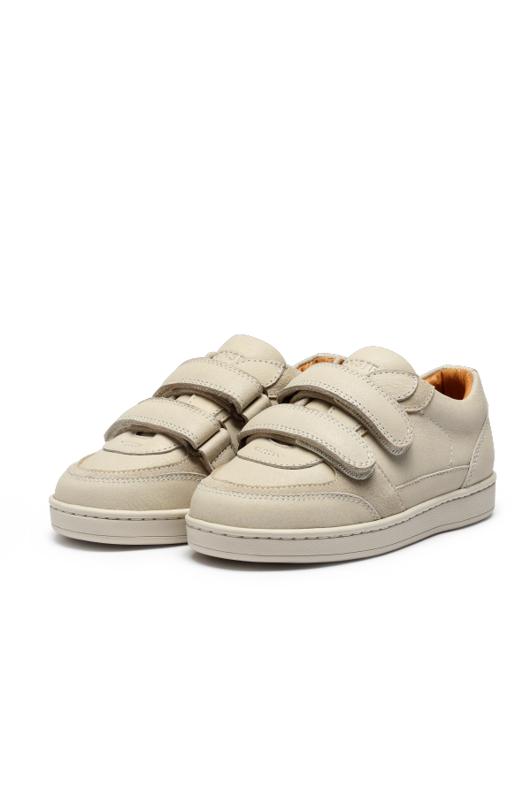Kids Donsje Meyo Sneakers - Cream Leather